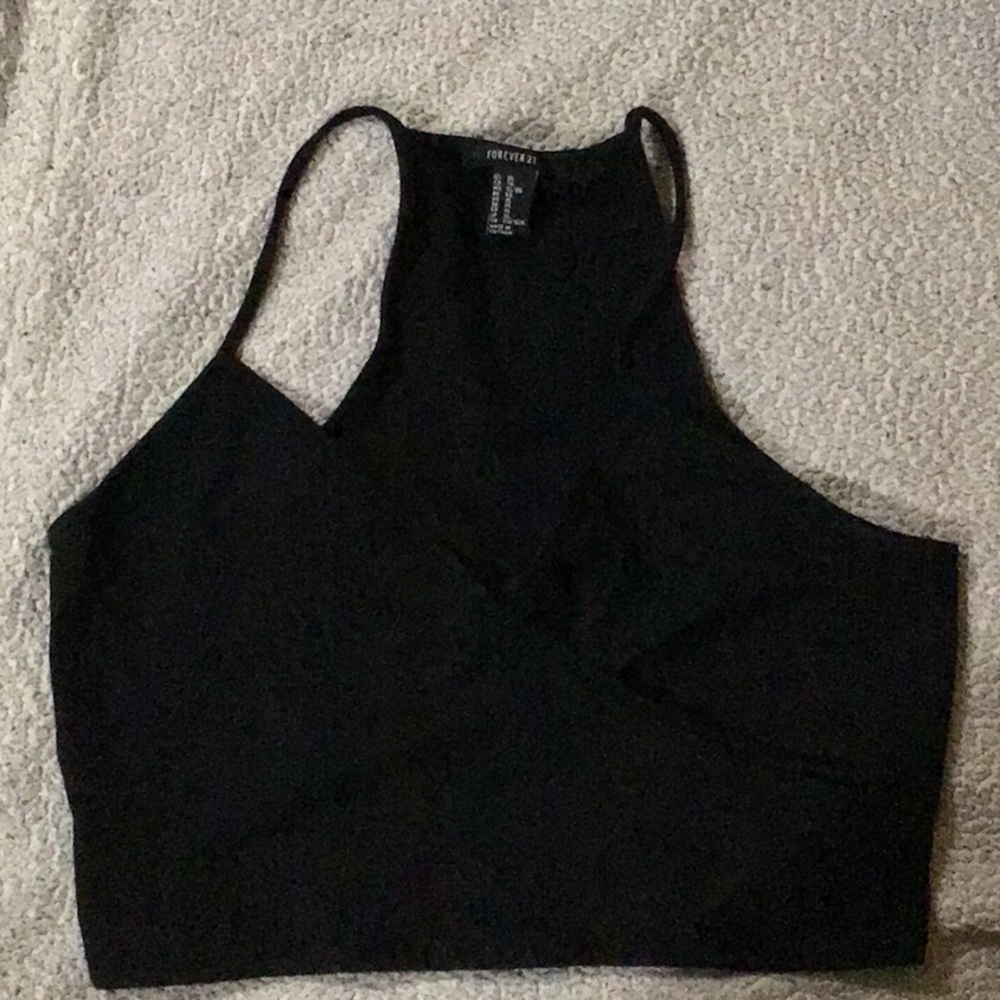 Black crop top
